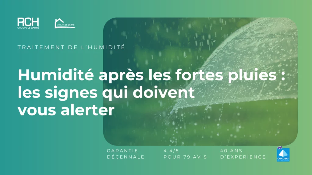 Humidité dans une maison après de fortes pluies à Nevers : signes d’infiltration et problèmes d’humidité dans l’habitat