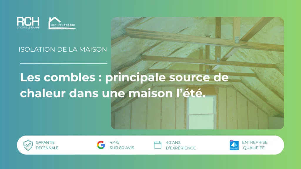 Isolation des combles à Nevers : combles isolés pour améliorer le confort thermique d’une maison avec RCH Groupe Le Carré