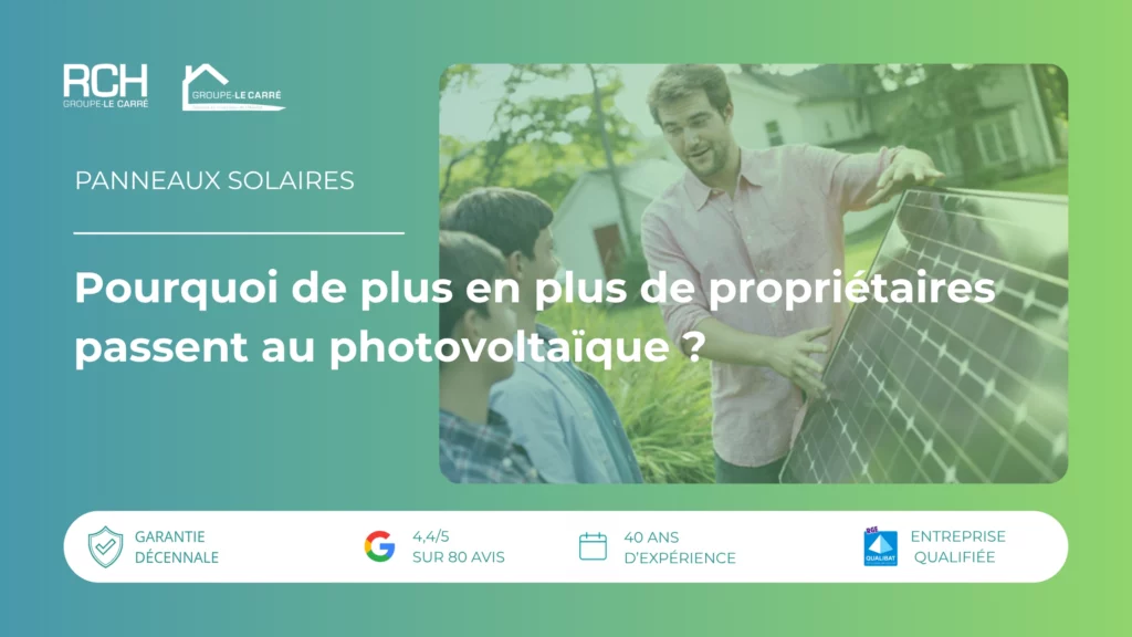 Installation de panneaux photovoltaïques à Nevers par RCH Groupe Le Carré pour améliorer l’autoconsommation énergétique d’une maison dans la Nièvre.