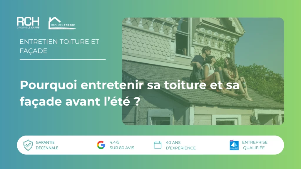 Entretien toiture façade Nevers : maison entretenue avant l’été avec RCH Groupe Le Carré dans la Nièvre